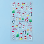 3D Xmas Claus Sticker K098